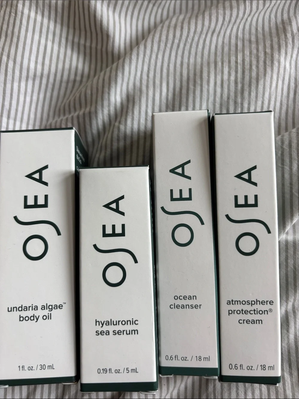 OSEA Face + Body Bestsellers Travel Size: cleanser, moisturizer,serum, body oil